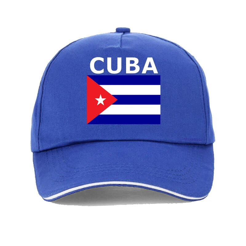 Cuba Unisex Washed Cotton Vintage Baseball Cap