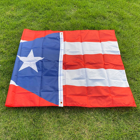 Puerto Rico Hanging National Flag