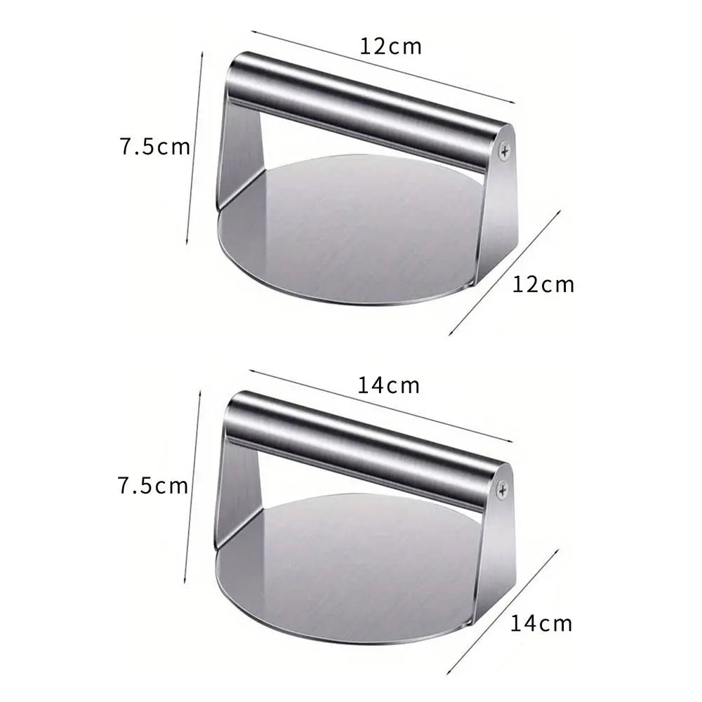 Grill Press Stainless Steel Smash Burger Press