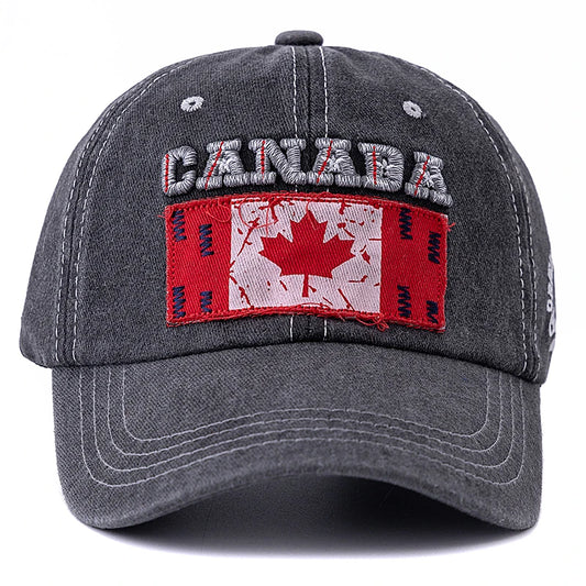 Canada Unisex Washed Cotton Vintage Baseball Cap