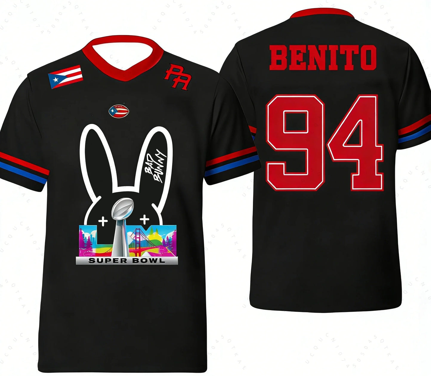 Puerto Rico V‑Neck Jersey –  “Benito 94”