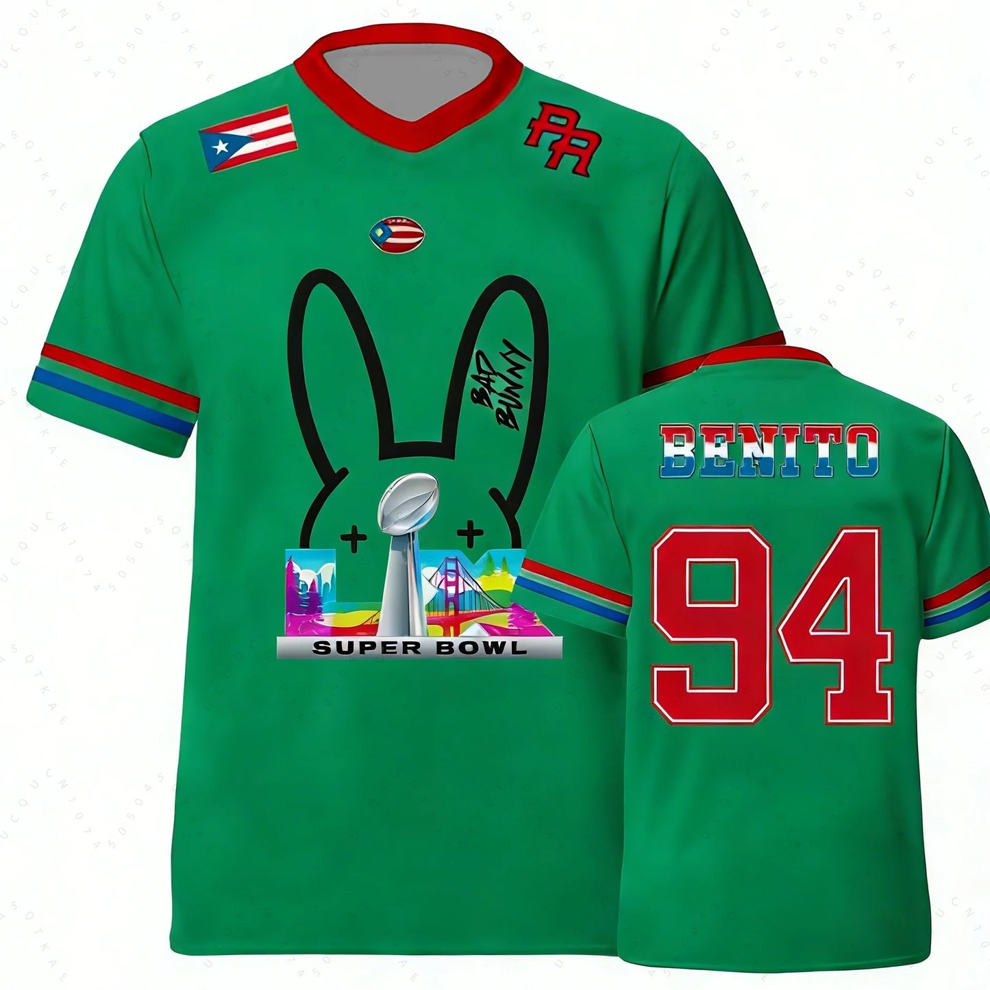 Puerto Rico V‑Neck Jersey –  “Benito 94”