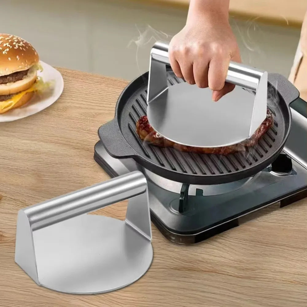 Grill Press Stainless Steel Smash Burger Press
