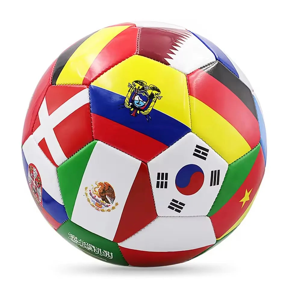 Flag Printed Soccer Official Ball