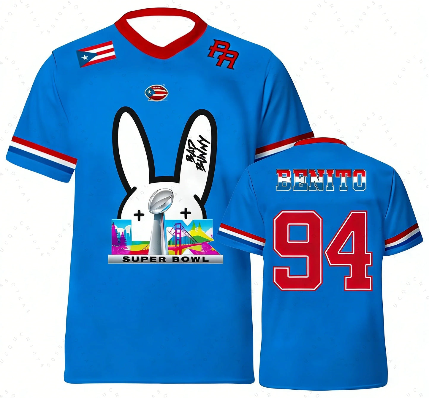 Puerto Rico V‑Neck Jersey –  “Benito 94”