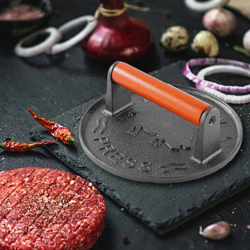 Cast Iron Burger Press