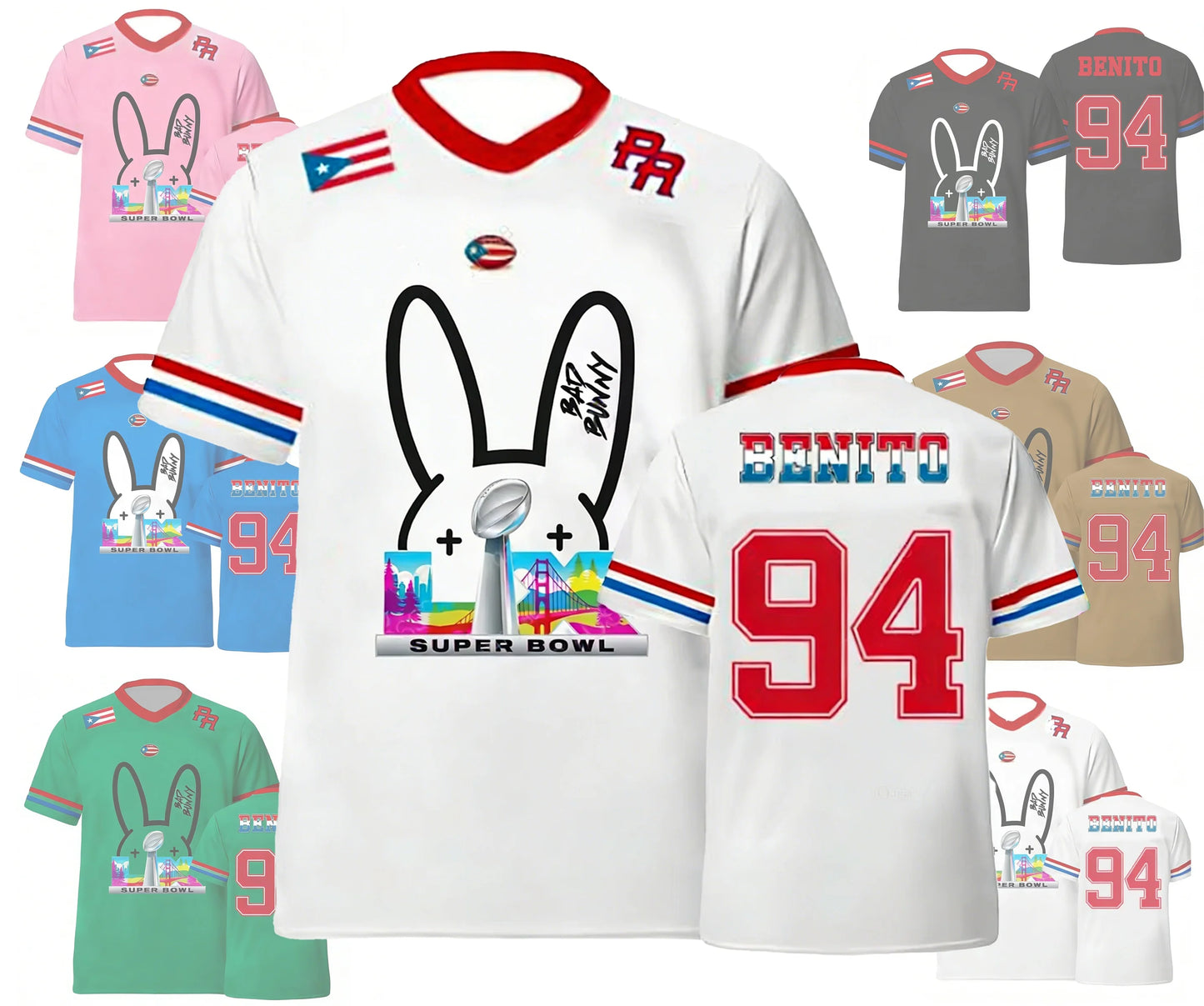Puerto Rico V‑Neck Jersey –  “Benito 94”