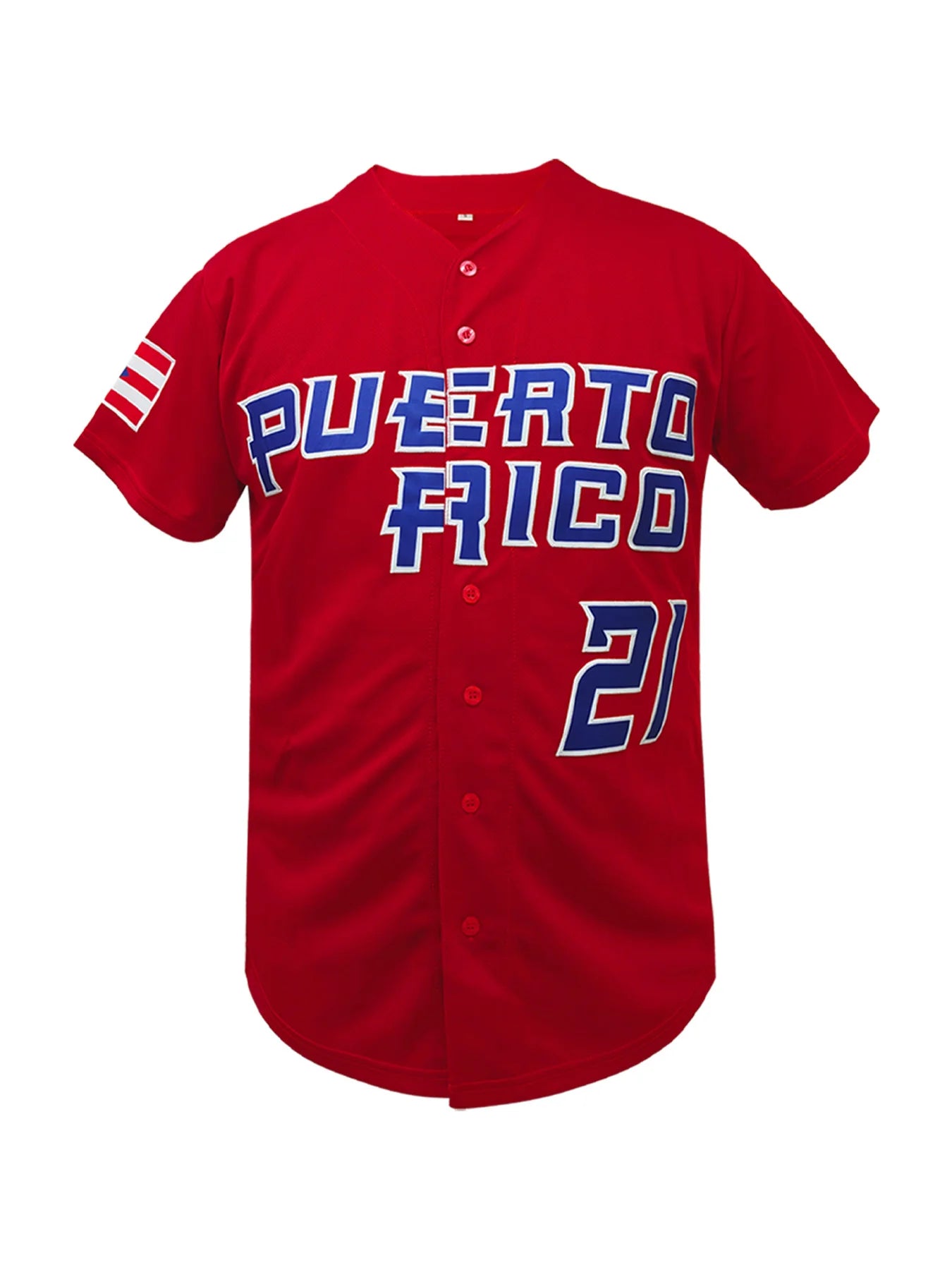Men’s Puerto Rico #21 Baseball Jersey