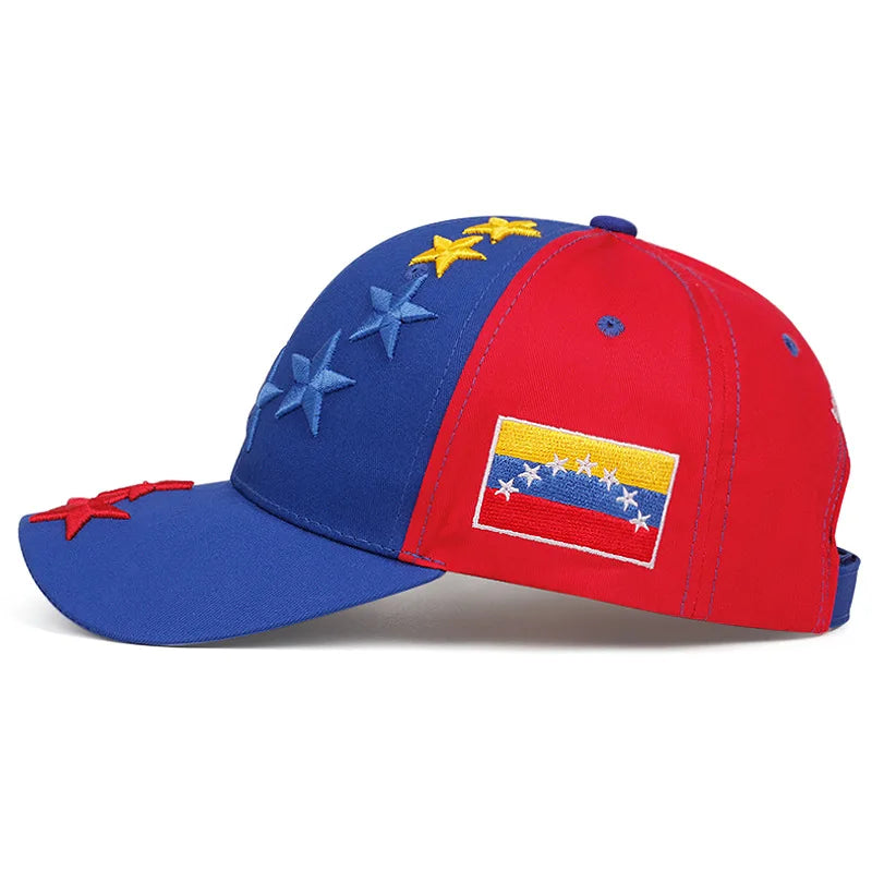 Venezuela Unisex Washed Cotton Vintage Baseball Cap