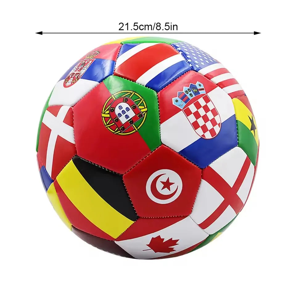 Flag Printed Soccer Official Ball